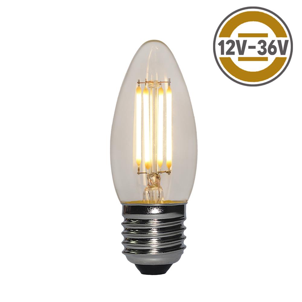 China Wholesale Antique Led Bulbs Factory -
 12-36V AC/ DC filament led bulb Candle  C35 E27 base  3.5W 300lm 2700K dimmable – Omita