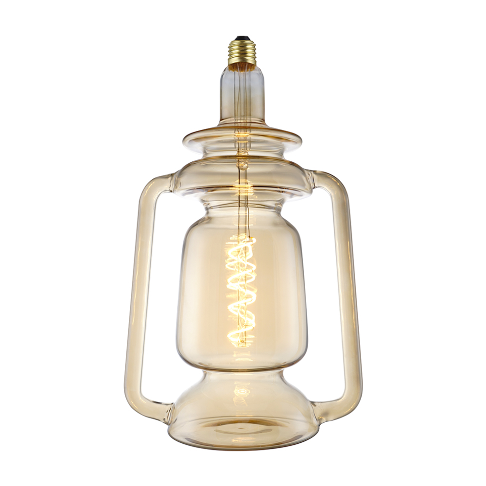 Lowest Price for Mini Filament Led Bulb -
 lantern lamp E27 Base 4w CRI96  Gold and Smoky tinted for hanging pendant  – Omita