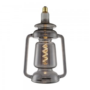 lantern lamp E27 Base 4w CRI96  Gold and Smoky tinted for hanging pendant