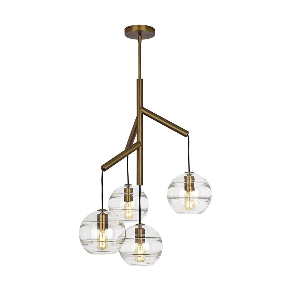 Wholesale Price Custom Lamps -
 Modern Mini Glass Pendant Light Hanging Kitchen Island Lighting Clear smoky Glass Shades – Omita