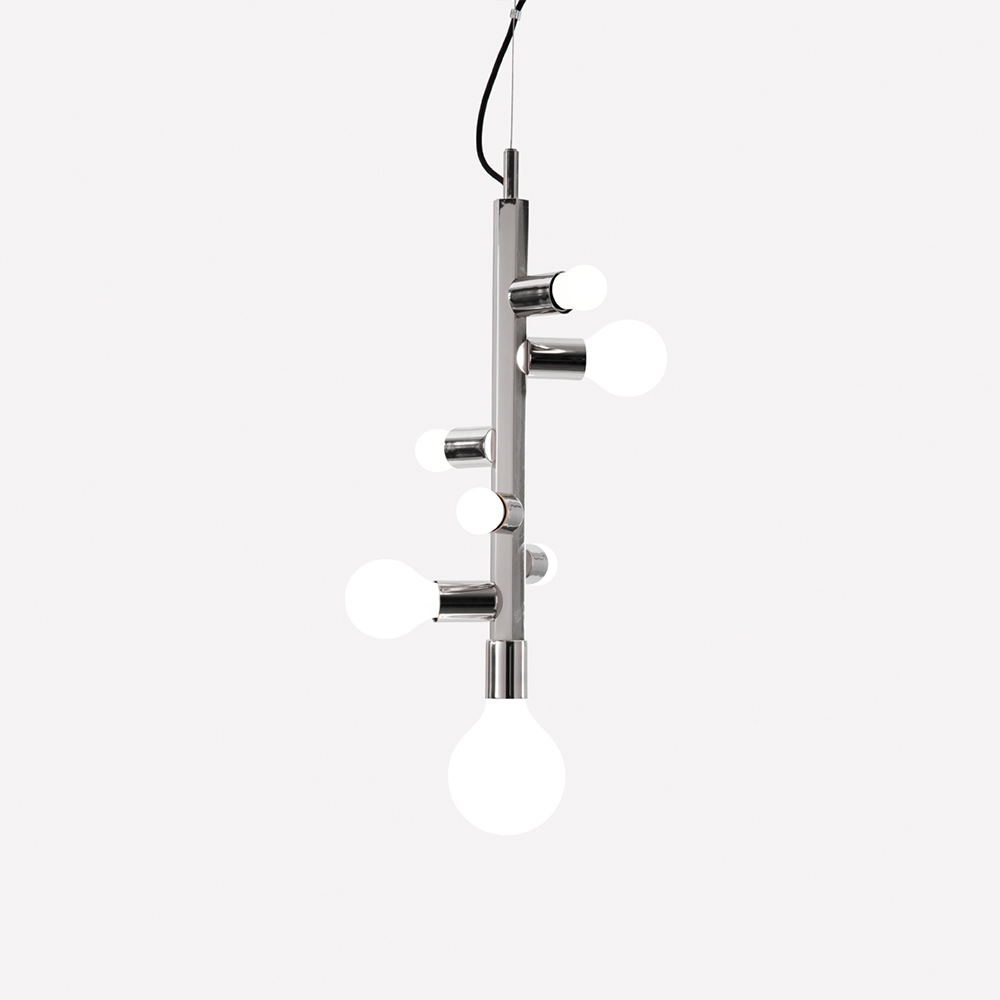 Wholesale Price Custom Lamps -
 Swag industrial pendant lighting with gold chorme Black metal pendant light – Omita