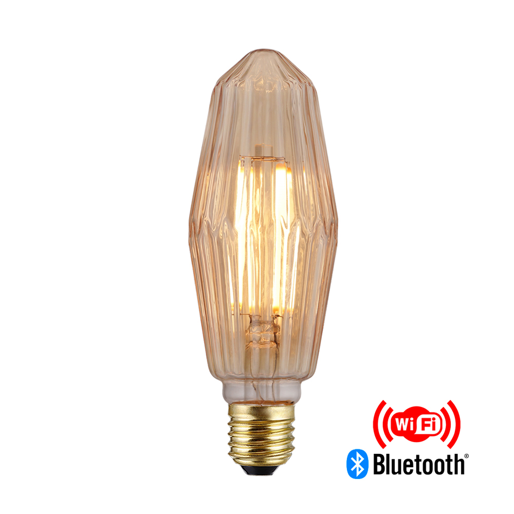 China Wholesale B22 Led Filament Bulb Manufacturers -
 Bluetooth filament bulb Tw60 5W led Gold with Bluetooth mobile device and voice controlling – Omita