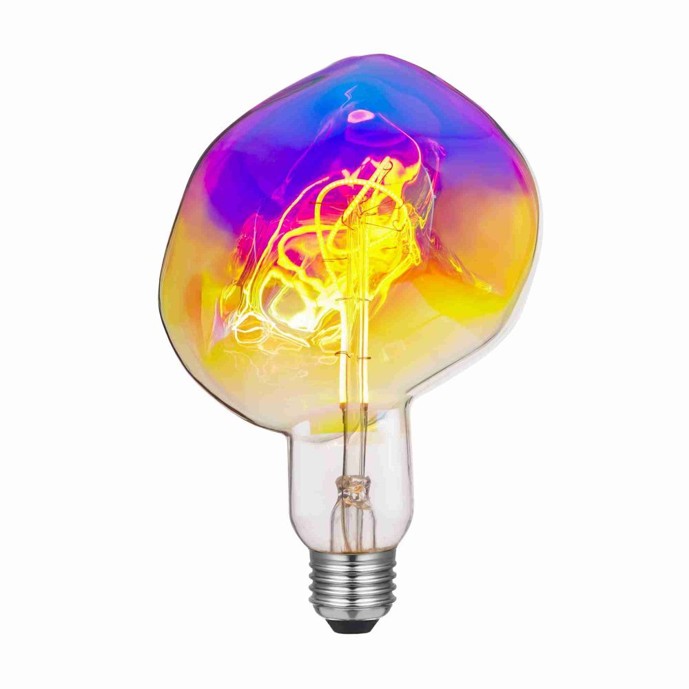 Wholesale Retro Bulbs -
 Extra large LED filament bulb in Magic Rainbow colored dimmable glass bulbs  – Omita
