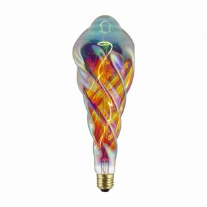 China Wholesale E26 Edison Bulb Manufacturers -
 Hand made G200 PS160  extra large led filament bulbs in magic rainbow color dimmable – Omita