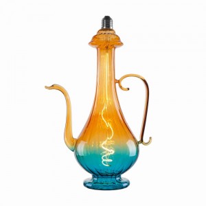 Colorful wine pot edison full glass bulb Crafty cobble shape  E27 Base 4w LED