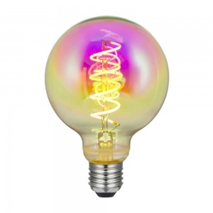Rainbow colored Edison bulbs  Decorative Edison bulbs ST64 G80 G125