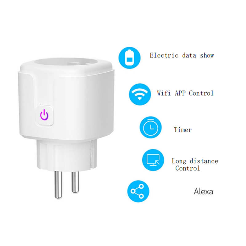 China Wholesale Smart Edison Bulb Factories -
 Bluetooth WiFi Smart Plug – Smart Outlets Work with Alexa, Google Home Assistant, Aoycocr Remote Control Plugs with Timer Function, CE/ Rohs Lis...