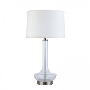Wholesale Price Custom Lamps -
 Glass base with  fabric lampshade table lamps lighting fixtures – Omita