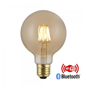 China Wholesale St58 Bulb Factory -
 Vintage smart bulbs G80 4W led Gold Tuya wifi+bluetooth Alex voice – Omita
