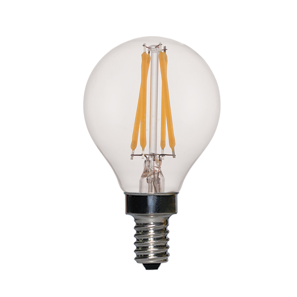 2021 New Style G9 Led Dimmable -
 Filament led bulb G45 4W CRI 95 Dimmable Clear Gold E27 Ba22d  E14 Ba15d – Omita