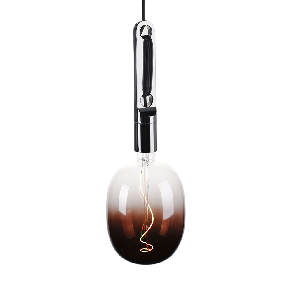 High Quality for Hanging Lights -
 Big single bulbs pendant Chrome black metal base with XXL Wall-Lux big bulbs – Omita
