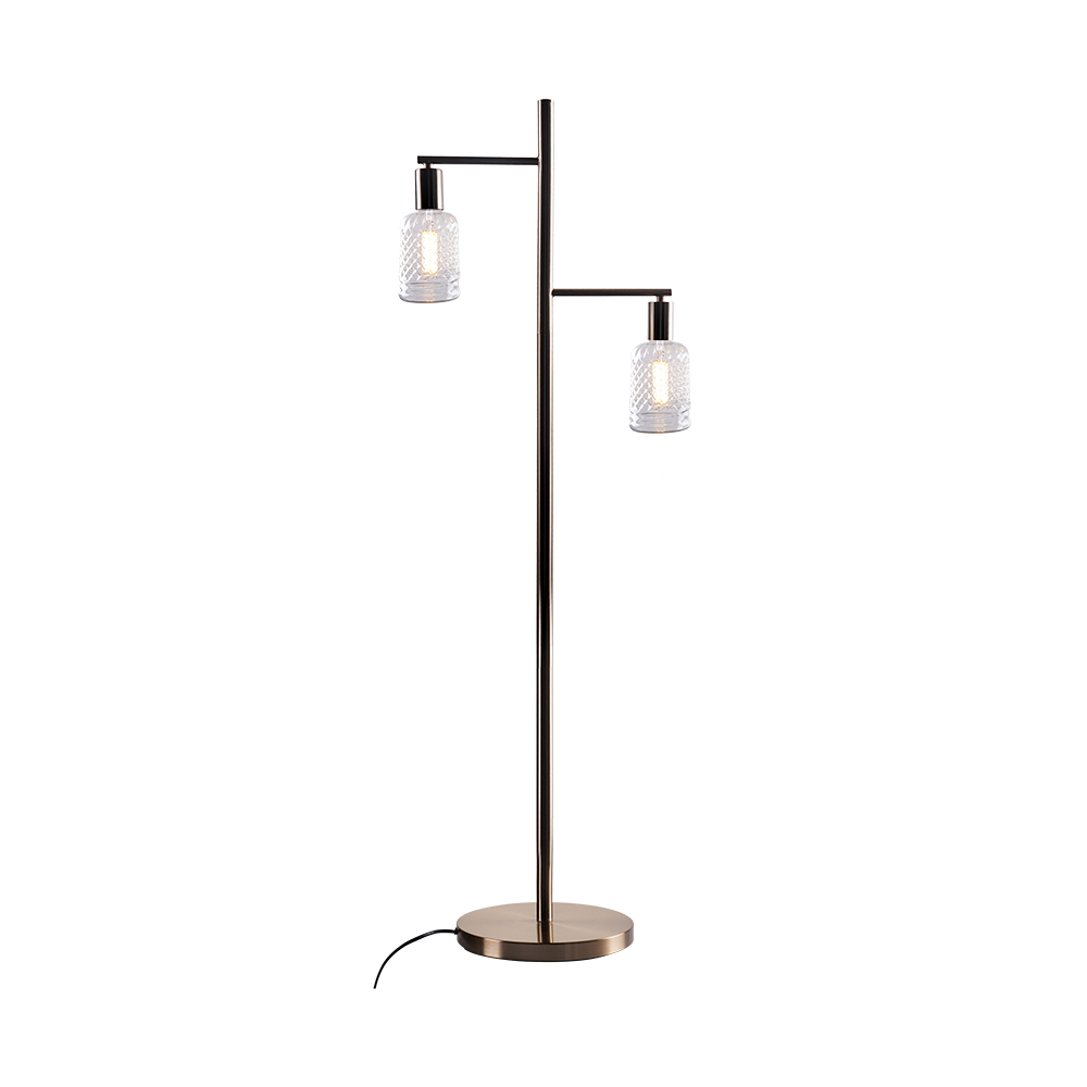 Bottom price Custom Glass Pendant Lights -
 Traditional Floor Lamp Iron Floor lighting fixtures with special Edison bulbs – Omita
