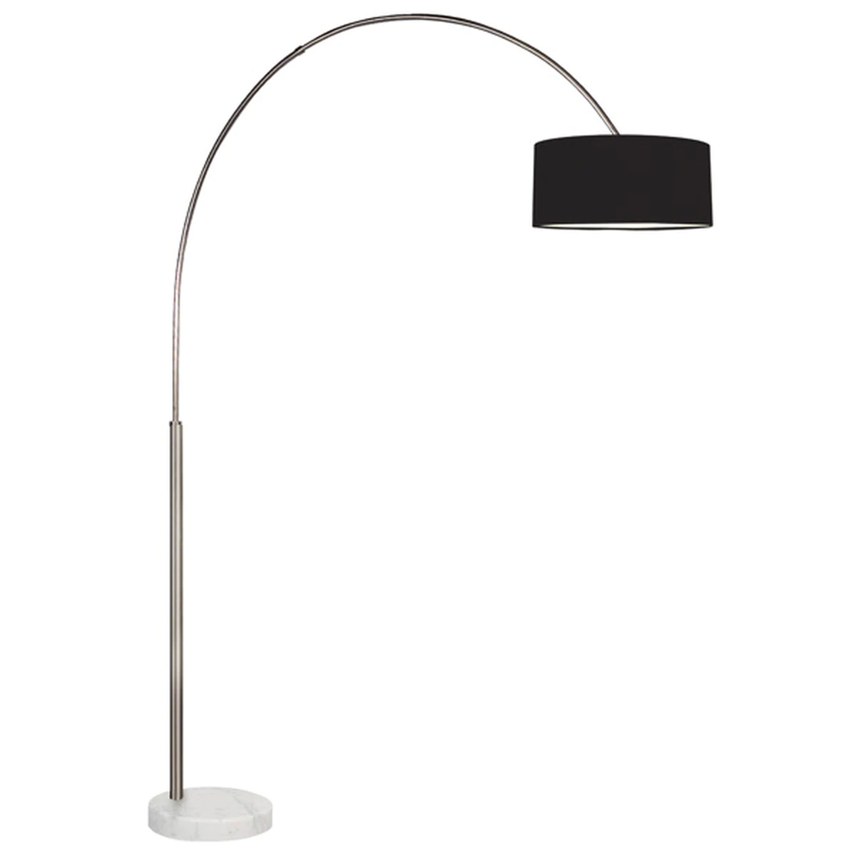 Modern Arched Floor Lamp with marble base for living space