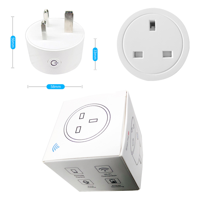 China Wholesale Wifi Breaker Manufacturers -
 Tuya Smart Wifi bluetooth UK smart plug – Omita
