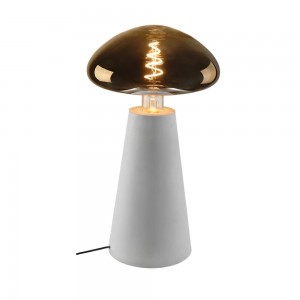 Modern table lamp with concrete base , concrete table lamp