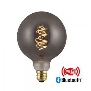 China Wholesale Frosted Edison Bulb Manufacturers -
 wifi edison bulb G125 4W Flex led Smoky Tuya wifi+bluetooth  – Omita