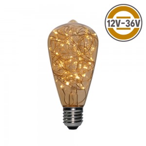 12V 24V  Wire  led Edison bulb ST64 1.5W decorative lamp
