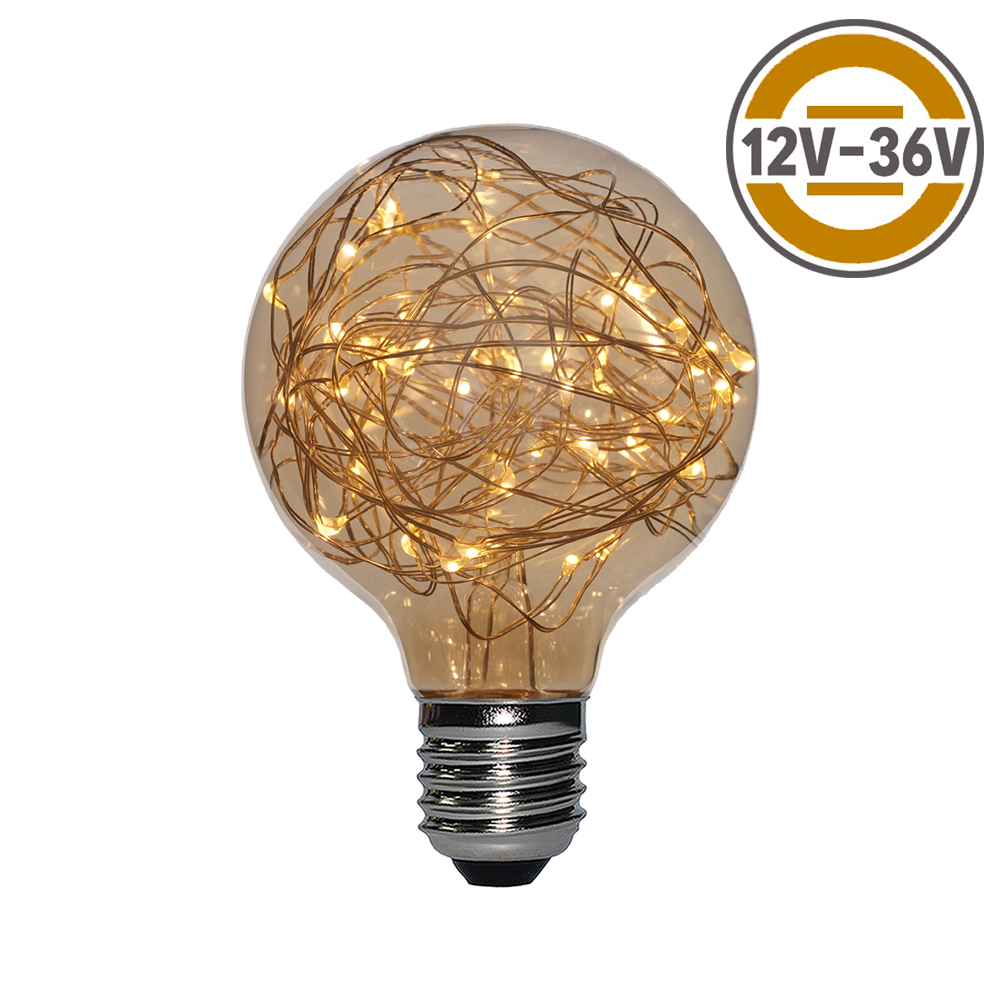 24V Edison Globe Wire  led Edison bulb G80 1.5W decorative lamp Featured Image