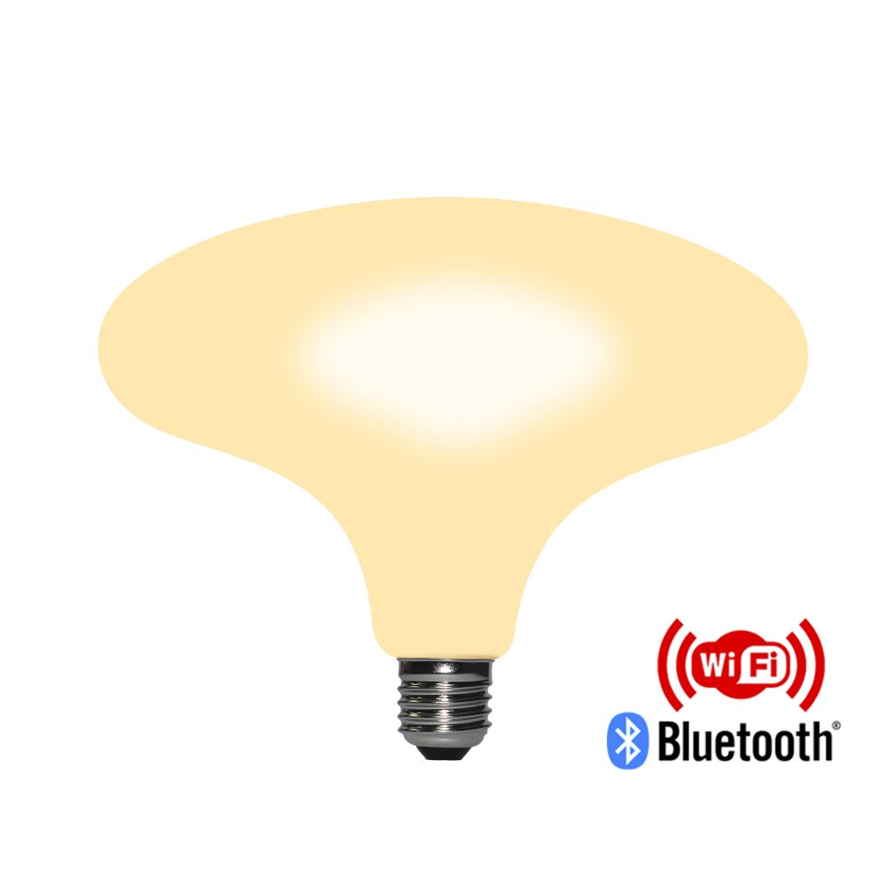 Globe edison smart bulb R200 5W led matte white 1800K-5000K wifi and bluetooth Goolge bulb