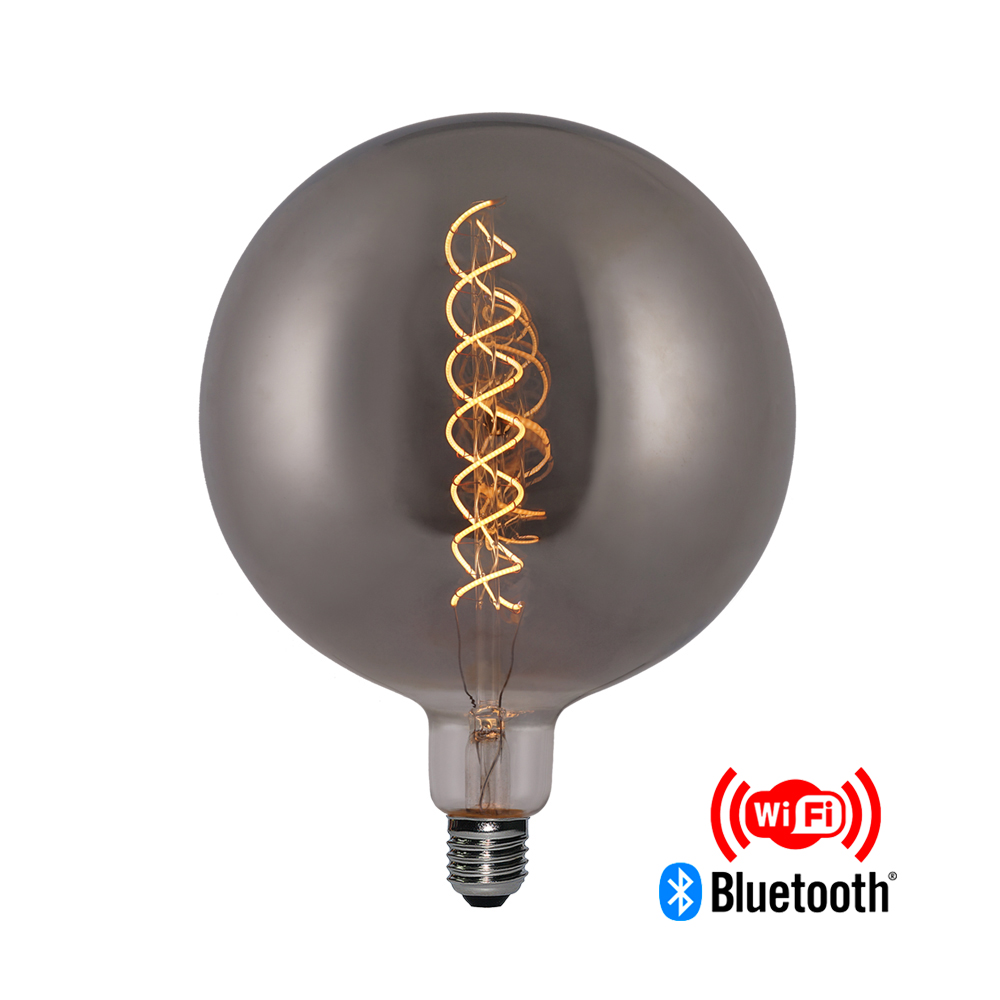 Alexa edison bulbs G200 4W led Smoky Works with Amazon Alexa With built-in WiFi bluetooth module