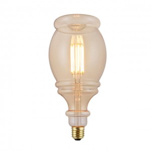 Grotesque vintage large filament led bulbs mushroom Stone and bell  Gold and Smoky